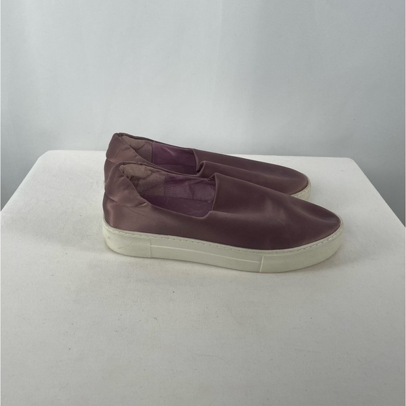 J/Slides NYC Satin Slip On Platform Sneaker in Pink Size 9 - Picture 5 of 7